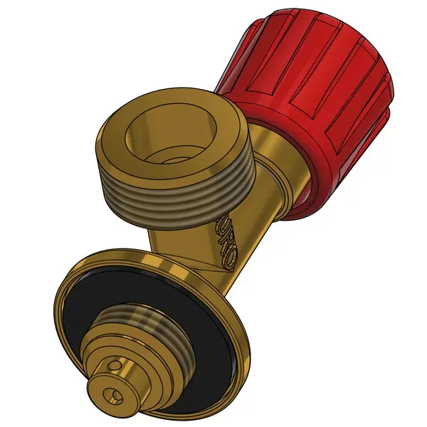 Marin & Fritid Avstängningsventil blå regulator M16x1,5