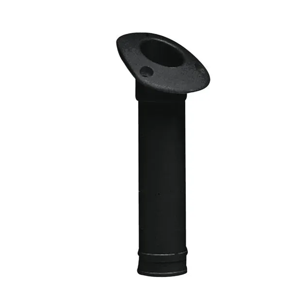 Marin & Fritid spöhållare inbyggnad vinklad svart 40mm