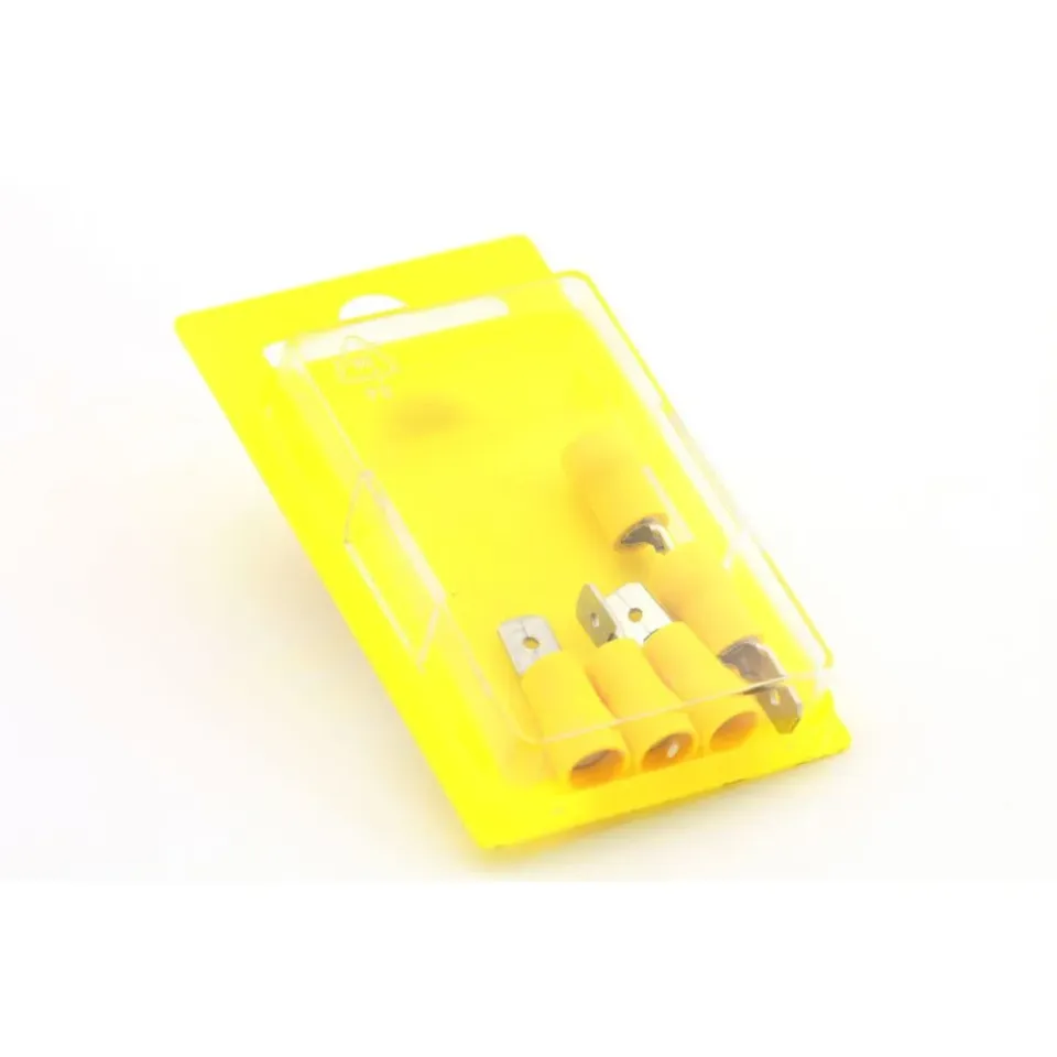 Marin & Fritid kabelsko 840YLW gul 6,3mm 5-pack