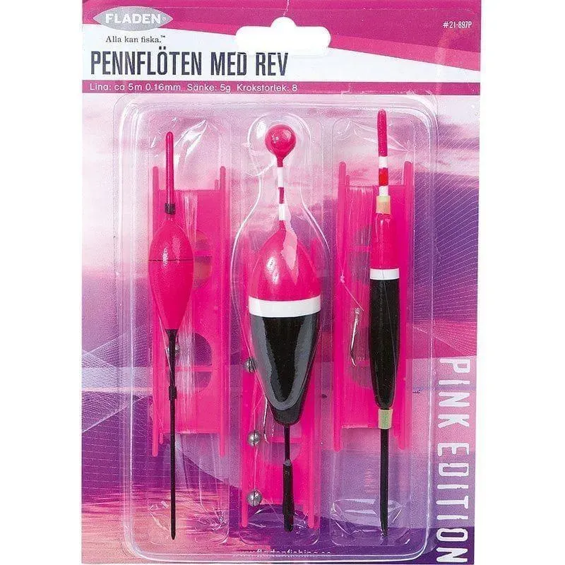 Marin & Fritid flöte med vinda och rev 3-pack rosa
