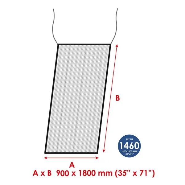 Marin & Fritid myggnät ingångslucka 90x180 fästband