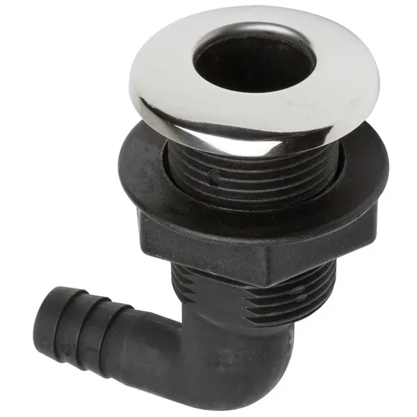 Marin & Fritid bordgenomföring 90° 1" 19mm RF-lock