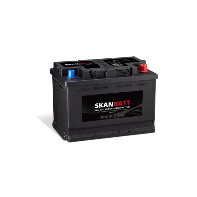 Skanbatt AGM Dual Purpose batteri 70Ah höger