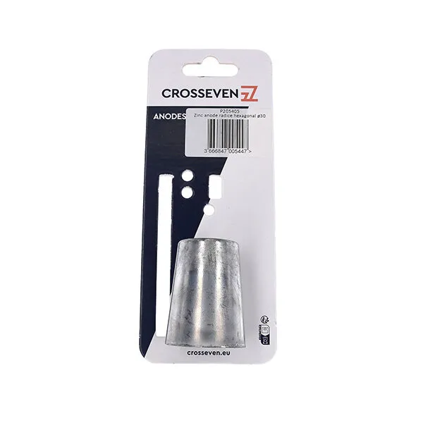 Marin & Fritid Crosseven anod zink axelmutter Ø30 sexkant