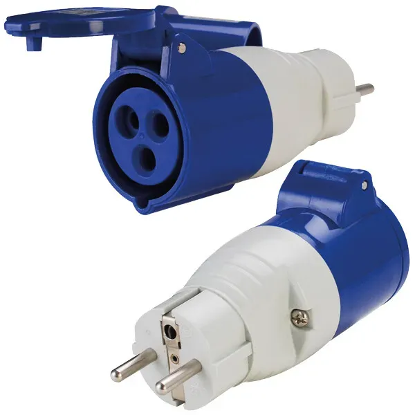 Marin & Fritid Landströmsadapter Schuko-CEE 220V stänktätt