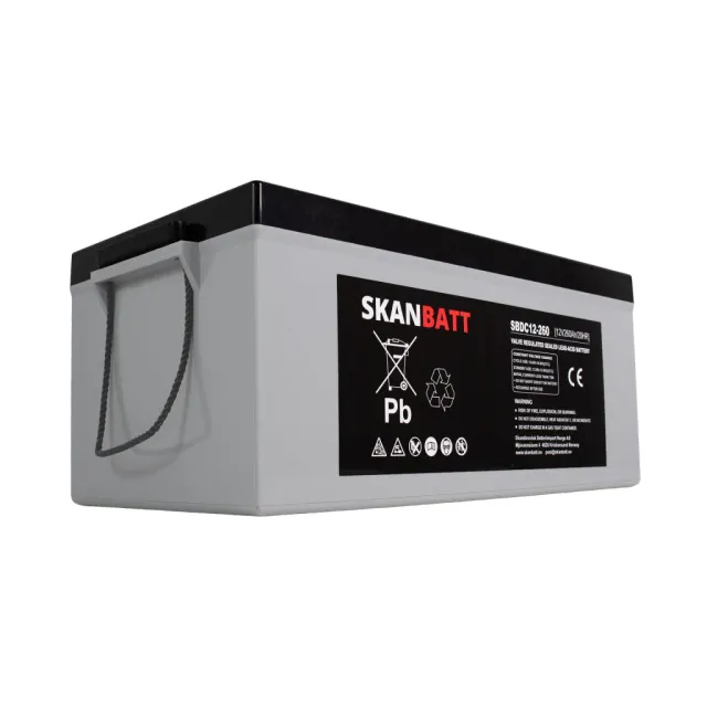 Skanbatt AGM batteri 12V 260Ah SBDC12-260 djupcykel