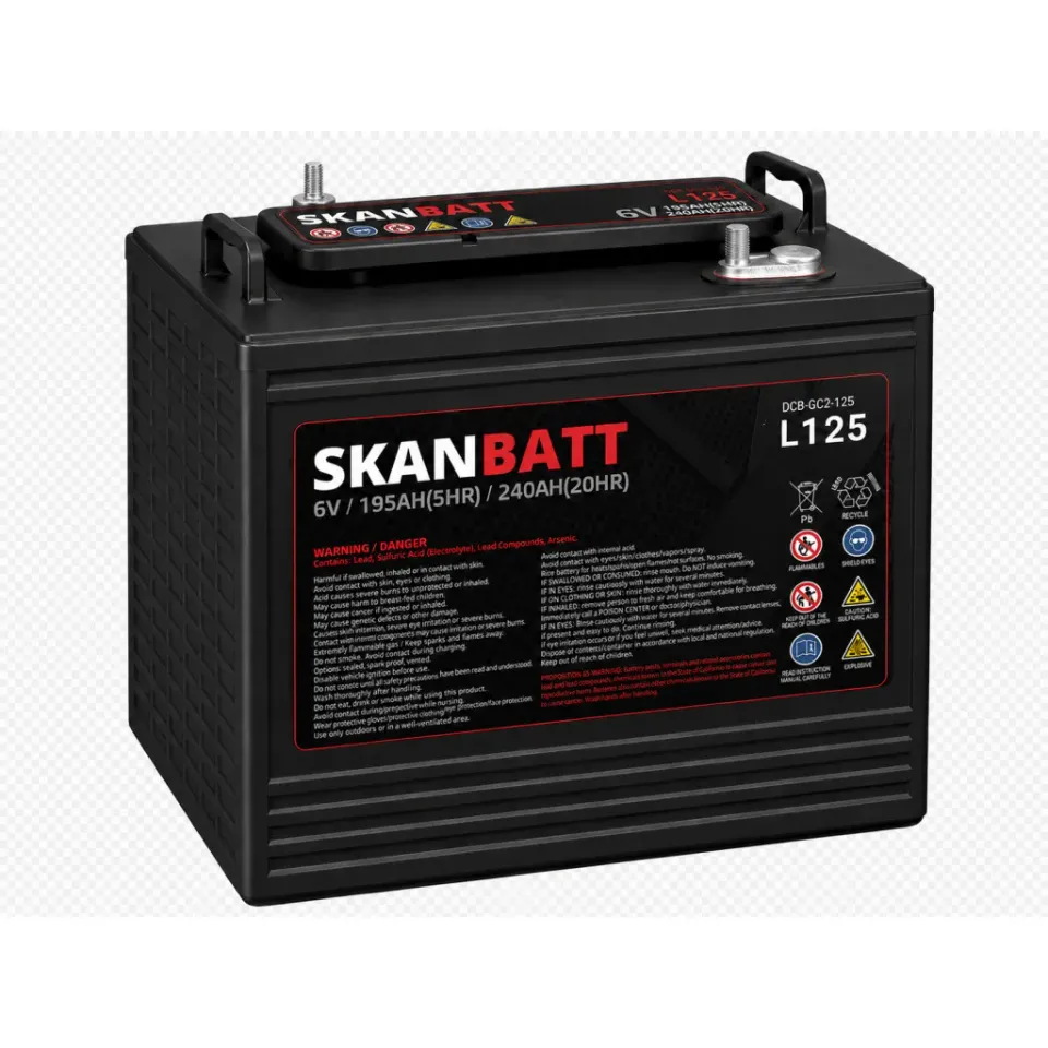 Skanbatt L125 Deep Cycle Batteri 6V 240Ah