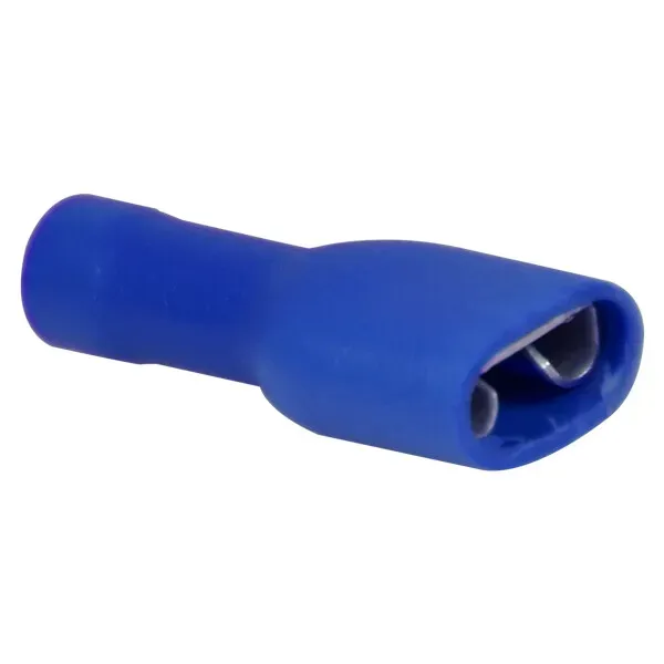 Marin & Fritid flatstiftshylsa hona blå 6,4 mm 10-pack isolerad