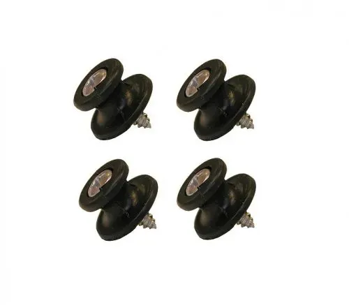 Marin & Fritid Fästknopp kapellknopp med skruv 4-pack rostfri