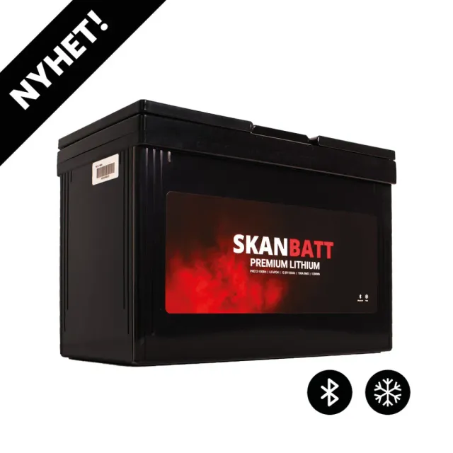 SKANBATT Premium Lithium PRE12-100BH batteri 12V 100Ah