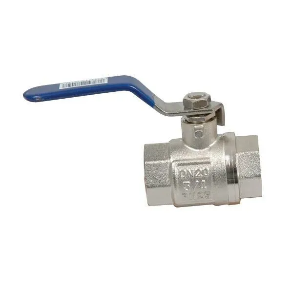 Marin & Fritid kulventil 3/4" förkromad mässing