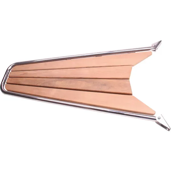 Marin & Fritid Peke stävplattform teak 115x52cm Ø32mm