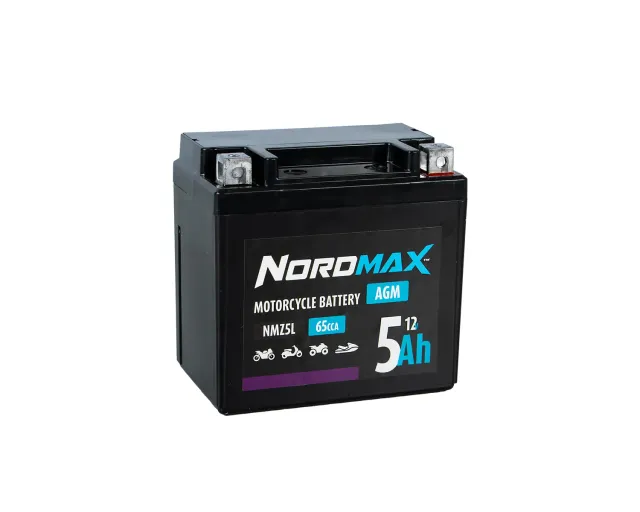 Marin & Fritid NMZ5L startbatteri 12V 5Ah fylld 114 mm