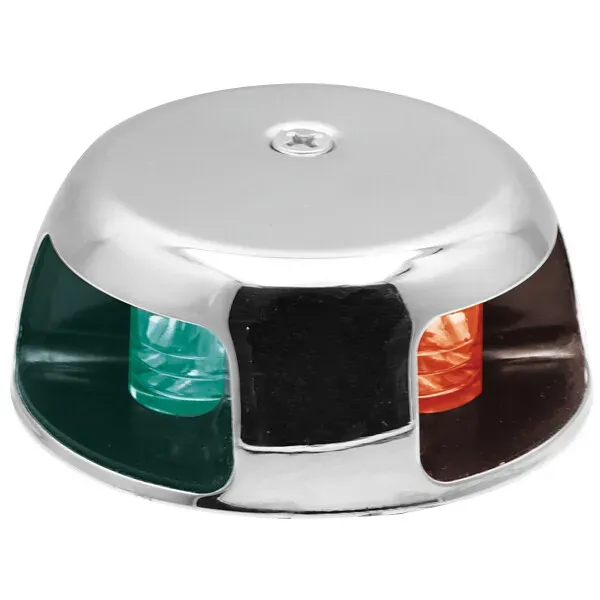 Marin & Fritid 1852 Lanterna LED dubbel stållamphus rostfri