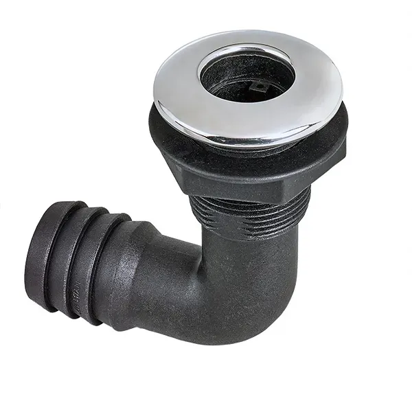 Marin & Fritid Bordsgenomföring 25mm vinklad plast