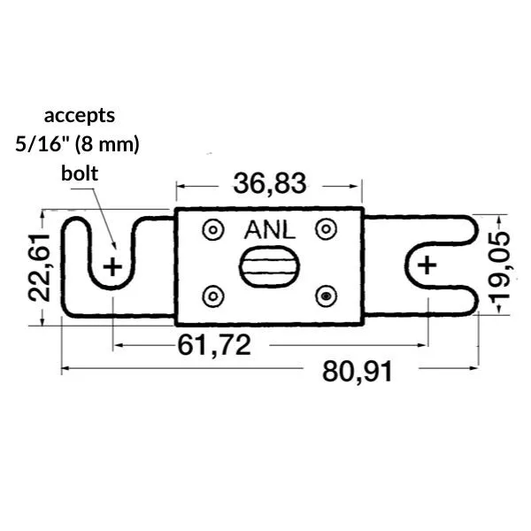 Marin & Fritid Säkring 500 A säkring bogpropeller spel