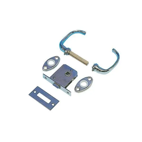 Marin & Fritid dörrhandtag inbyggnad 55x43x11 mm olåsbart