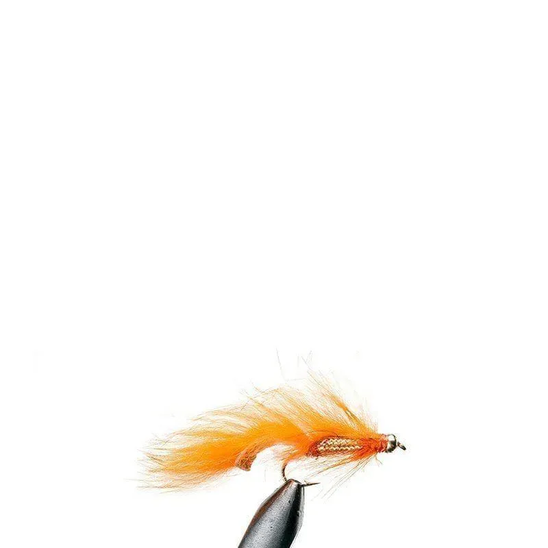 Marin & Fritid Orange Goldhead Zonker fluga