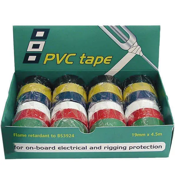 PSP PVC-tejp 19 mm isoleringstejp 24-pack färg