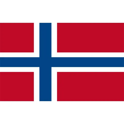 Marin & Fritid Gästflagga Norge 30x20 cm vävd polyester