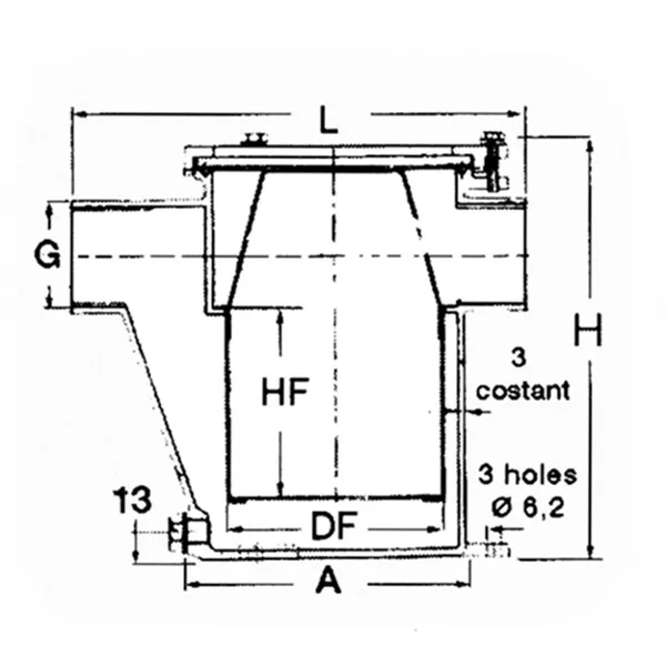 Marin & Fritid Vattenfilter sjövattenfilter 1 1/2" RF