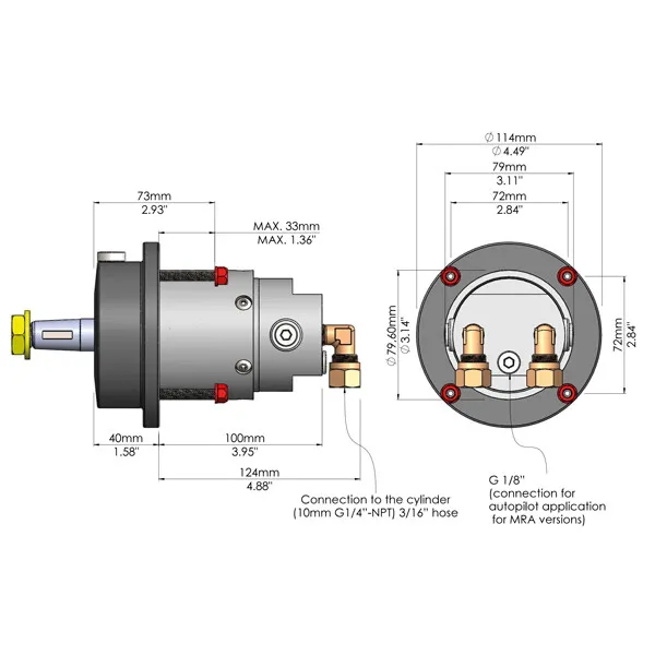 Marin & Fritid Nordflex styrpaket hydrauliskt 120 HK