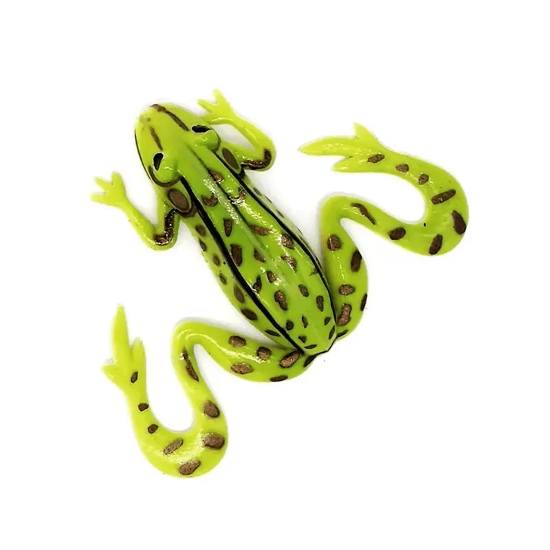 Marin & Fritid Swimming Frog 6,5 cm mjukbete natural green