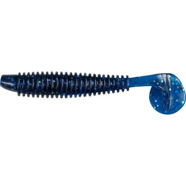 Marin & Fritid Ribbed Shad jigg 8 cm blue flake