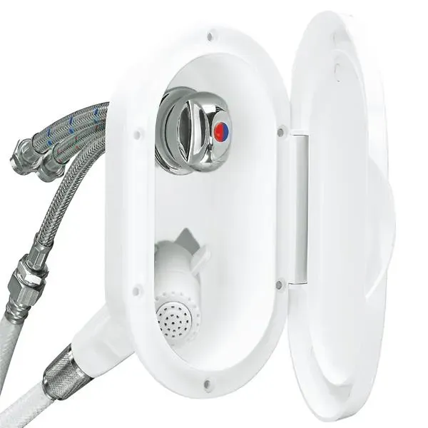 Marin & Fritid duschbox krom 3 m slang blandare