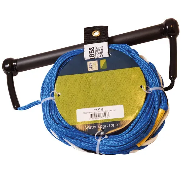 1852 wakeboard-lina 20 m med gummihandtag 2 sektioner