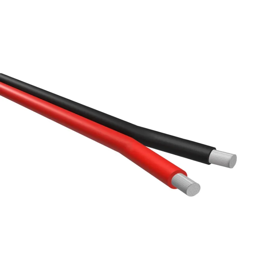 Marin & Fritid batterikabel förtennad 2x1,5mm2 röd/svart