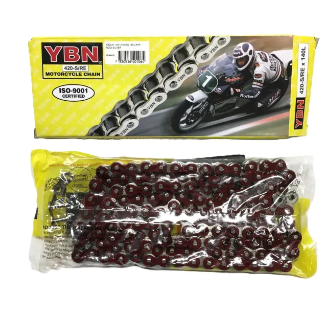 YABAN 420 kedja röd 140 länkar 1/2x1/4