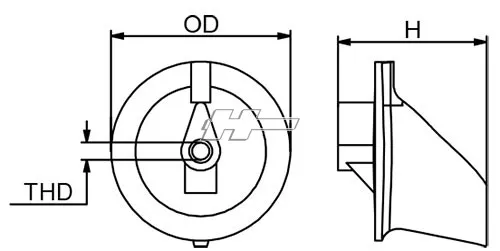 Marin & Fritid CMP6E54537101M trimfena magnesium Yamaha