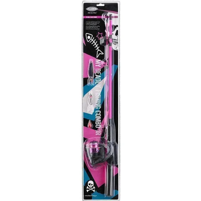 Marin & Fritid Fight Junior fiskeset 125cm rosa haspel