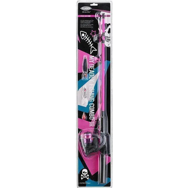 Marin & Fritid Fight Junior fiskeset 125cm rosa haspel