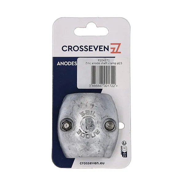 Crosseven axelanod zink Ø25 mm 0,42 kg