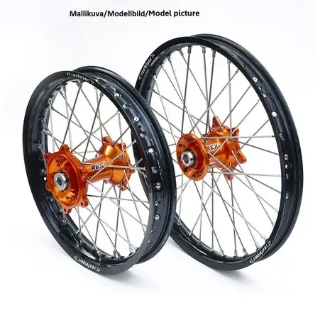 Rex Wheels 19-2.15 fälg svart orange KTM SX-F 20mm