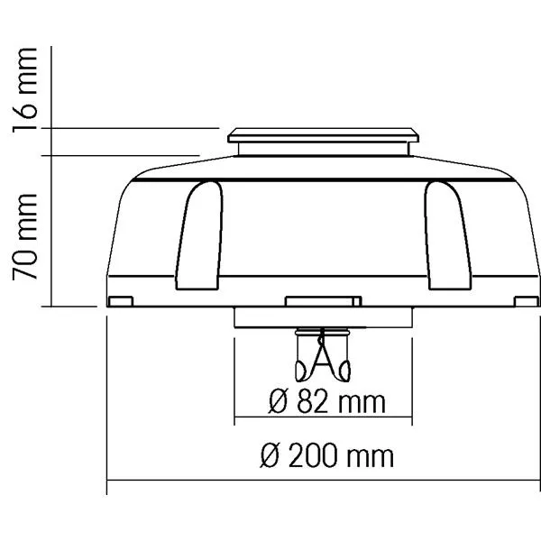 Marin & Fritid Cool'n Dry ventilator dorade röd 295mm
