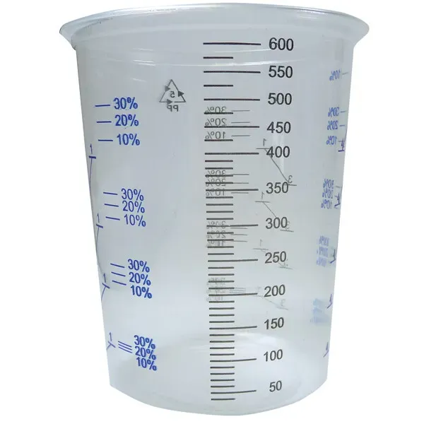 Marin & Fritid Blandningsmugg 600 ml bägare 25-pack lösningsmedelstålig