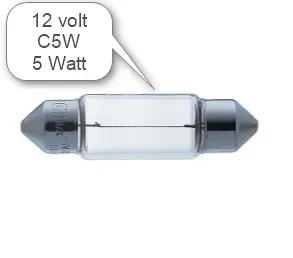 Marin & Fritid glödlampa C5W Sv8,5 12V 5W
