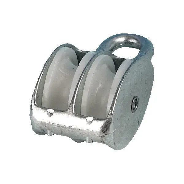 Marin & Fritid 1852 aluminiumblock dubbelt 30 mm 8 mm lina