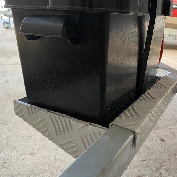 Marin & Fritid Hållare batterilåda aluminium skena