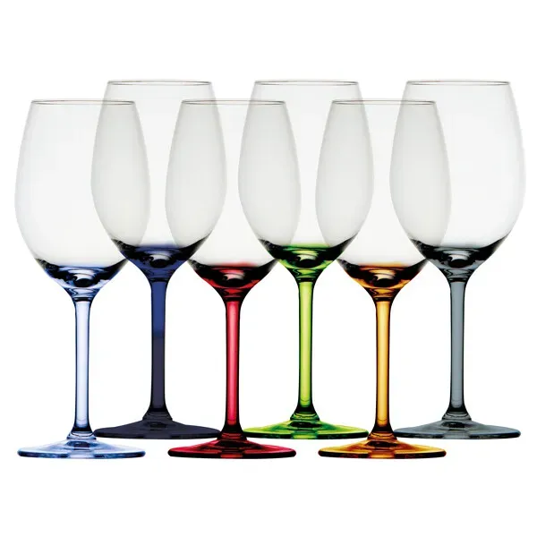 MB Party Ecozen 340ml vinglas 6-pack färgmix