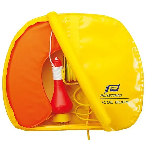 Marin & Fritid RescueBuoy livbojset gul hästsko+ljus