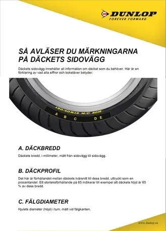 Dunlop Arrowmax StreetSmart däck 130/90-17 68V bak