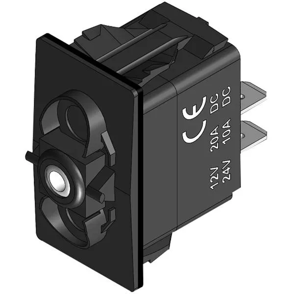 Marin & Fritid strömbrytare On-Off utan LED 20A
