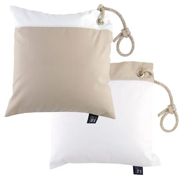 Marin & Fritid MB kudde 40x40 cm sand/vit 2-pack vattentät