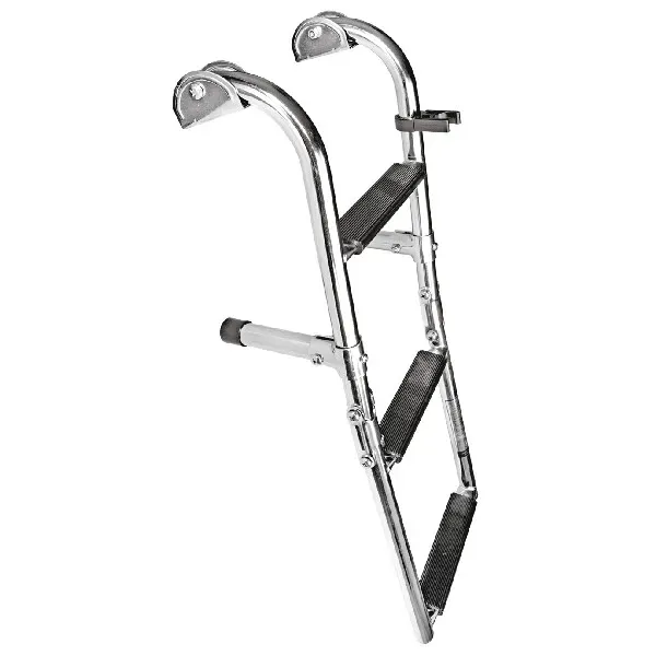 Marin & Fritid badstege 3-steg 2+1 vikbar PVC-steg