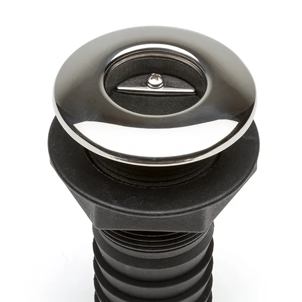 Bordsgenomföring 25mm plast backventil RF-fläns