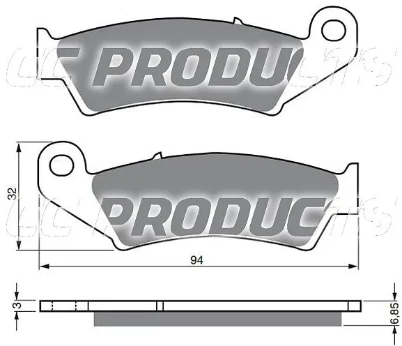 Marin & Fritid Bromsbelägg Fram Cross/Enduro Honda Yamaha